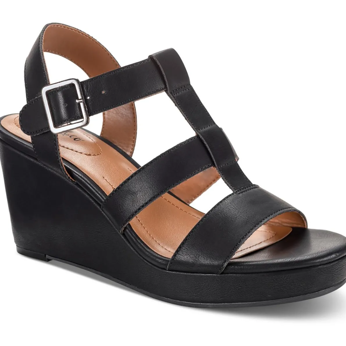 Sofiee Ankle Strap Gladiator Wedge Sandals