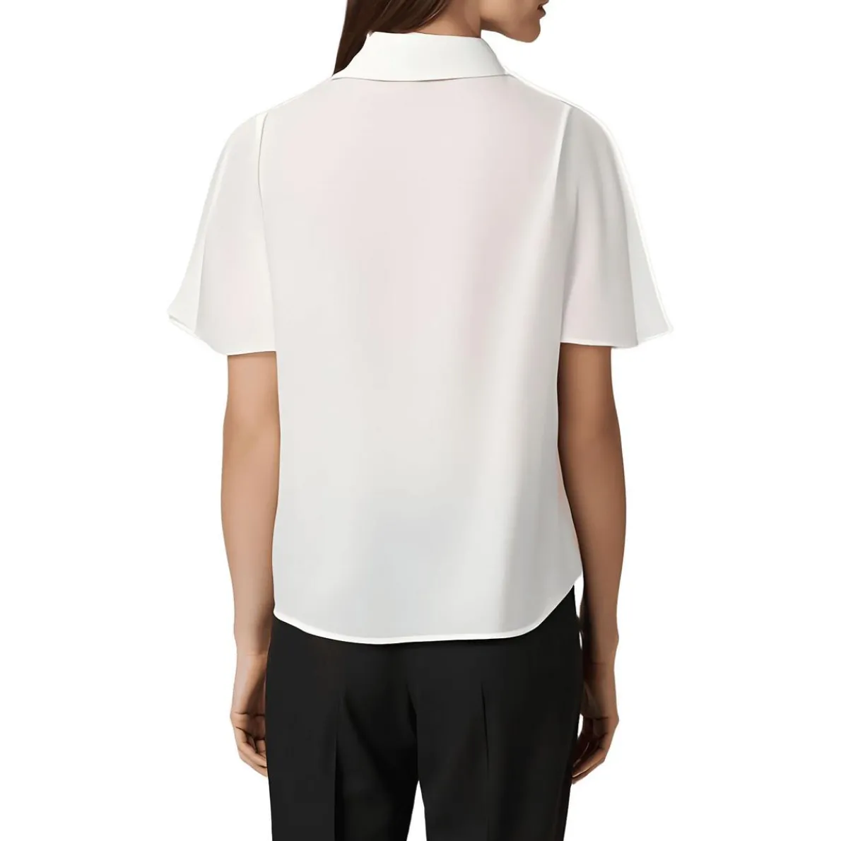 Solid Chiffon Blouse