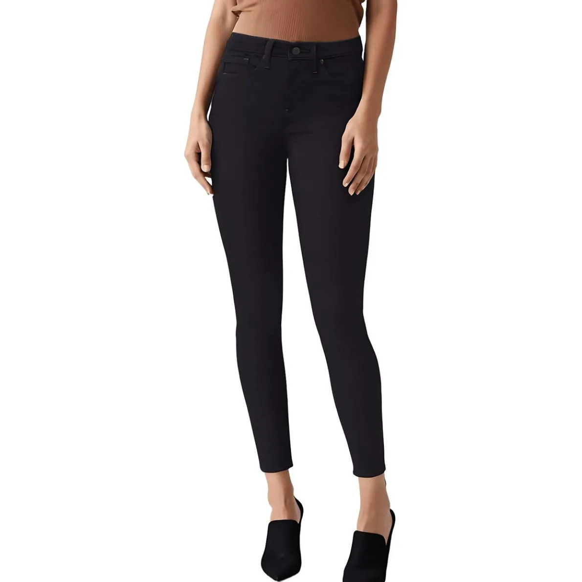 Solid Denim Skinny Jeans