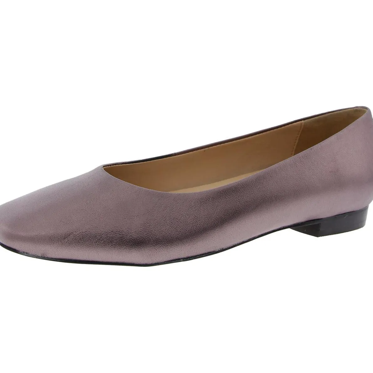 Solid Leather Flat Shoes