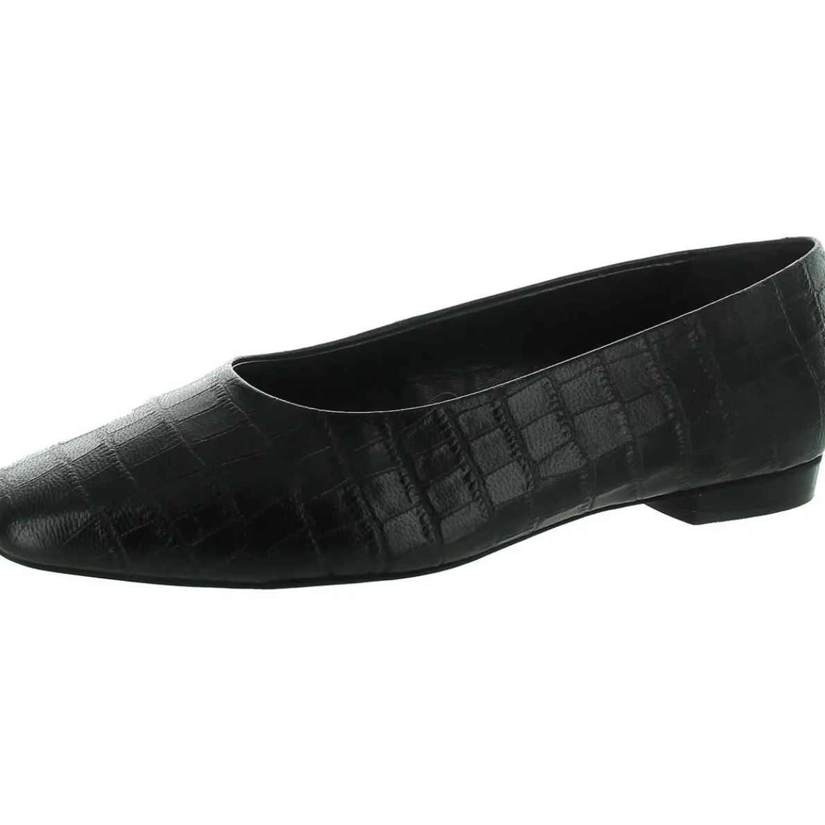 Solid Leather Flat Shoes