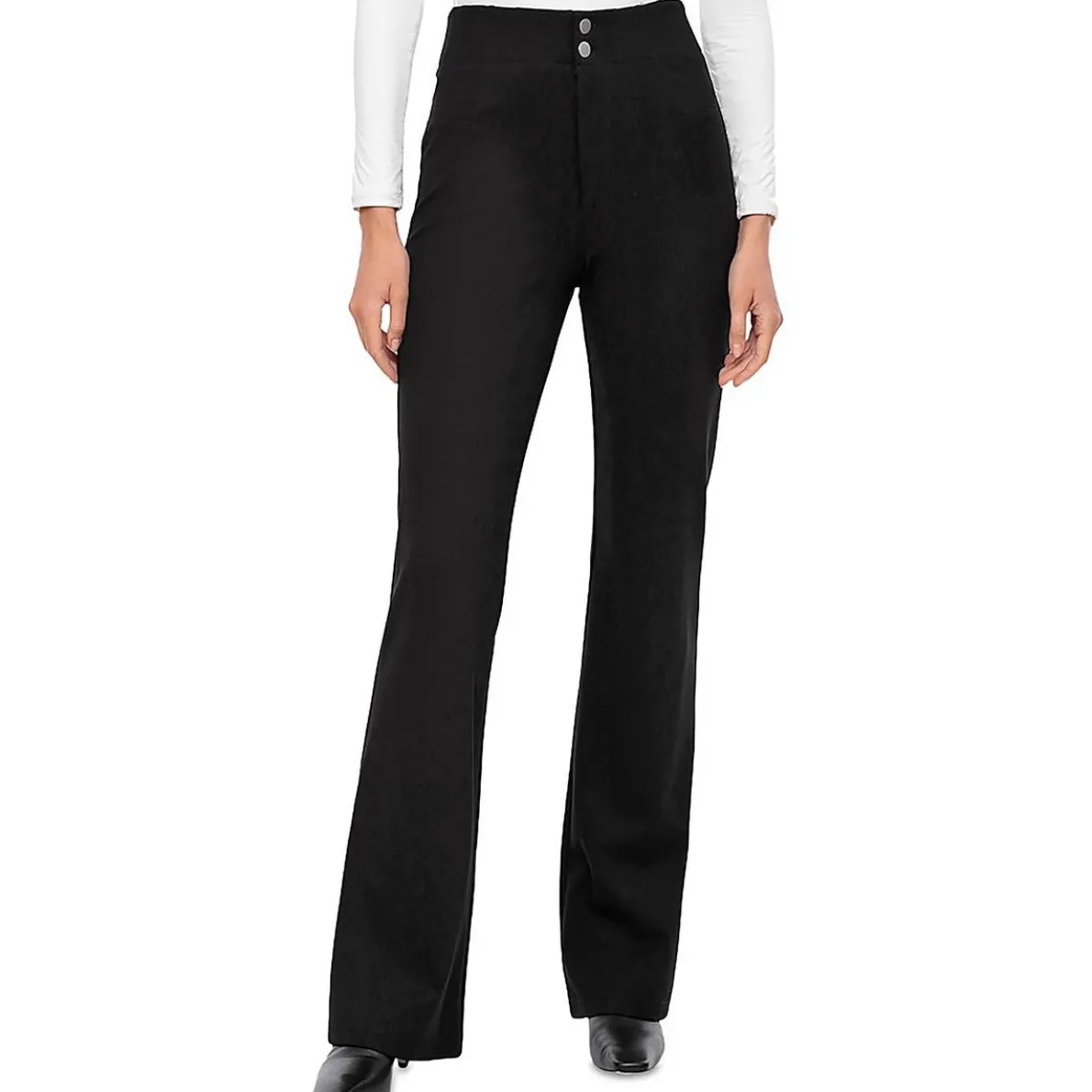 Solid Ponte Flared Pants
