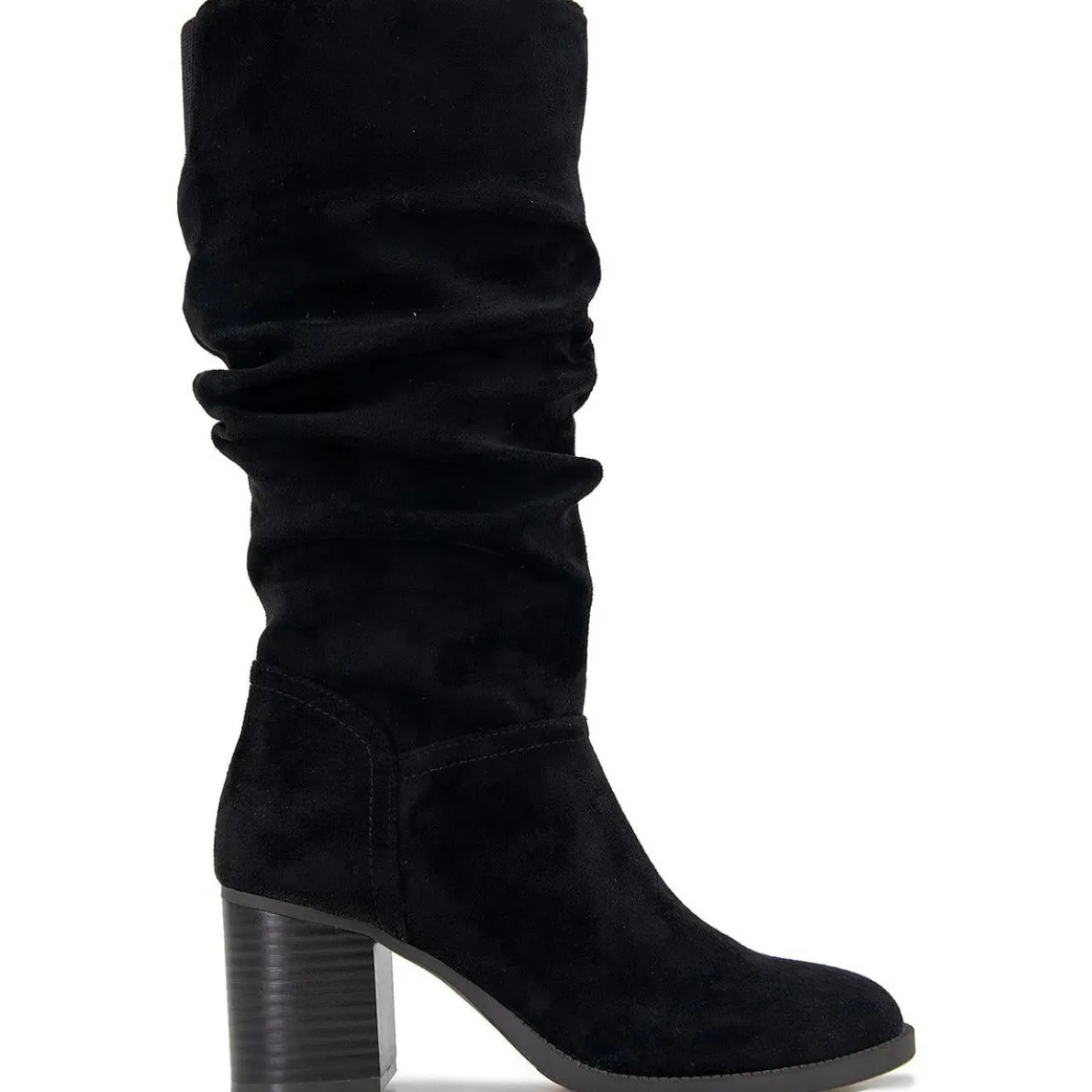 Sonia Faux Suede Casual Mid-Calf Boots