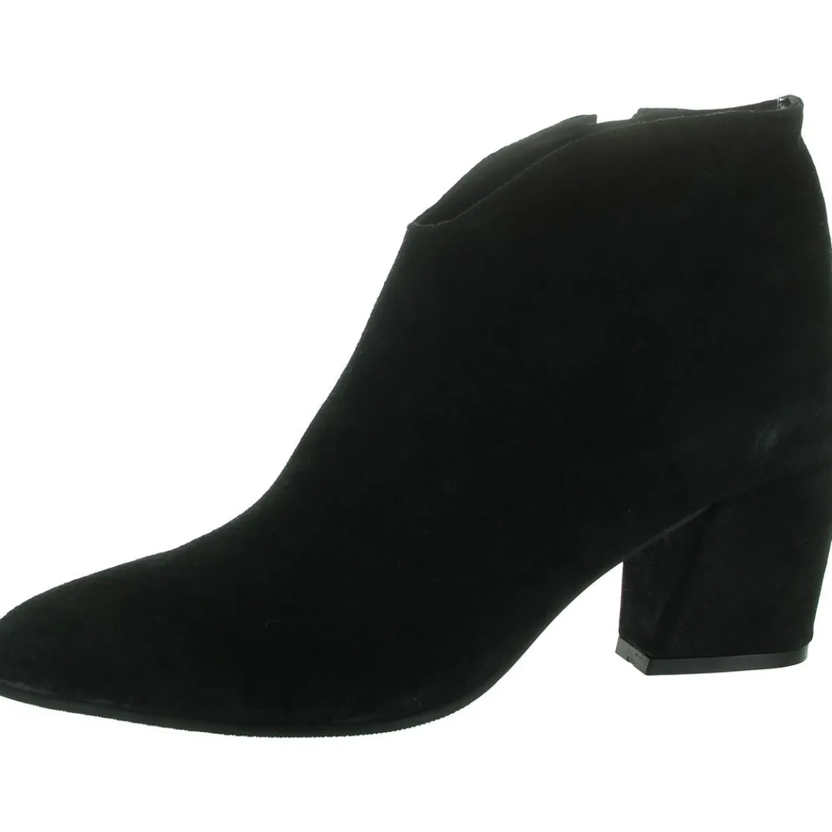 Sophie Zipper Suede Ankle Boots