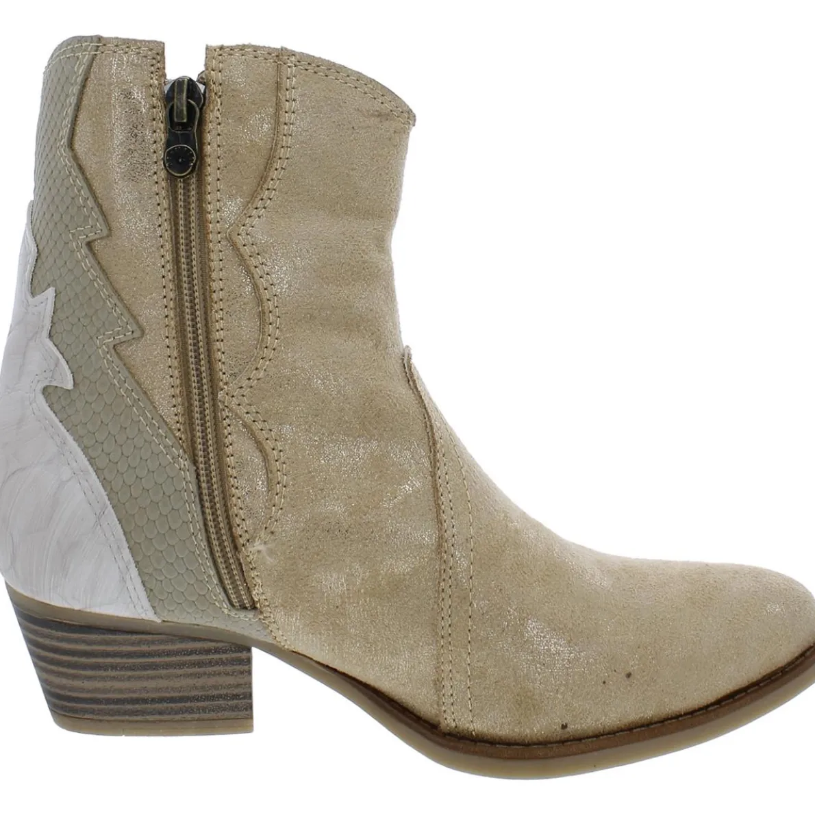 SPANGLE Pointed Toe Western Booties