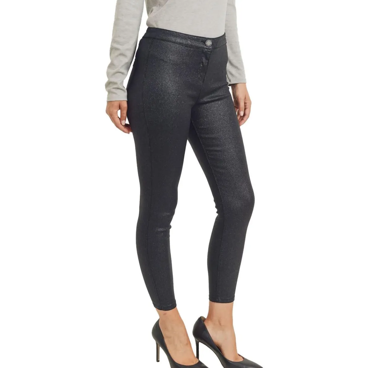 Sparkle Pockets Ankle Pants