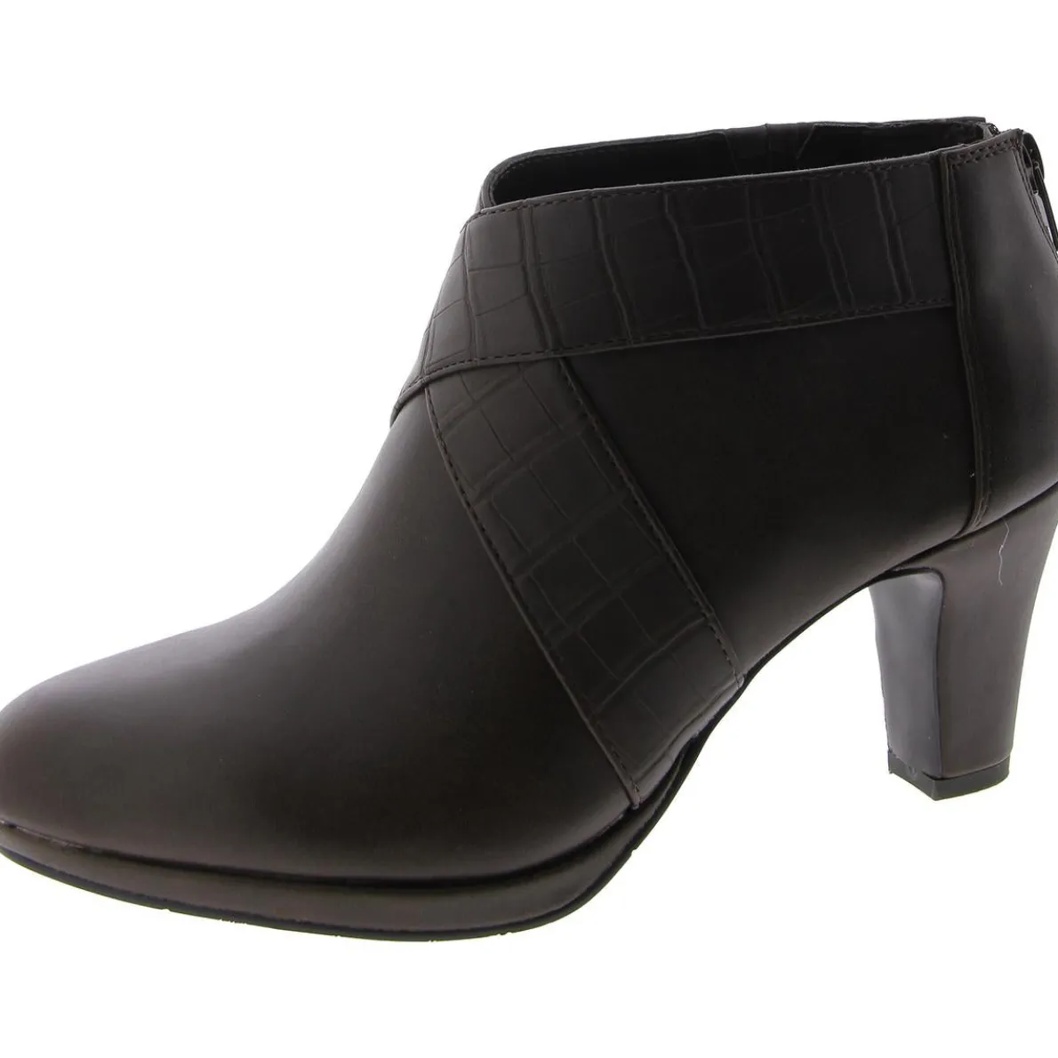 Spice Faux Leather Ankle Booties