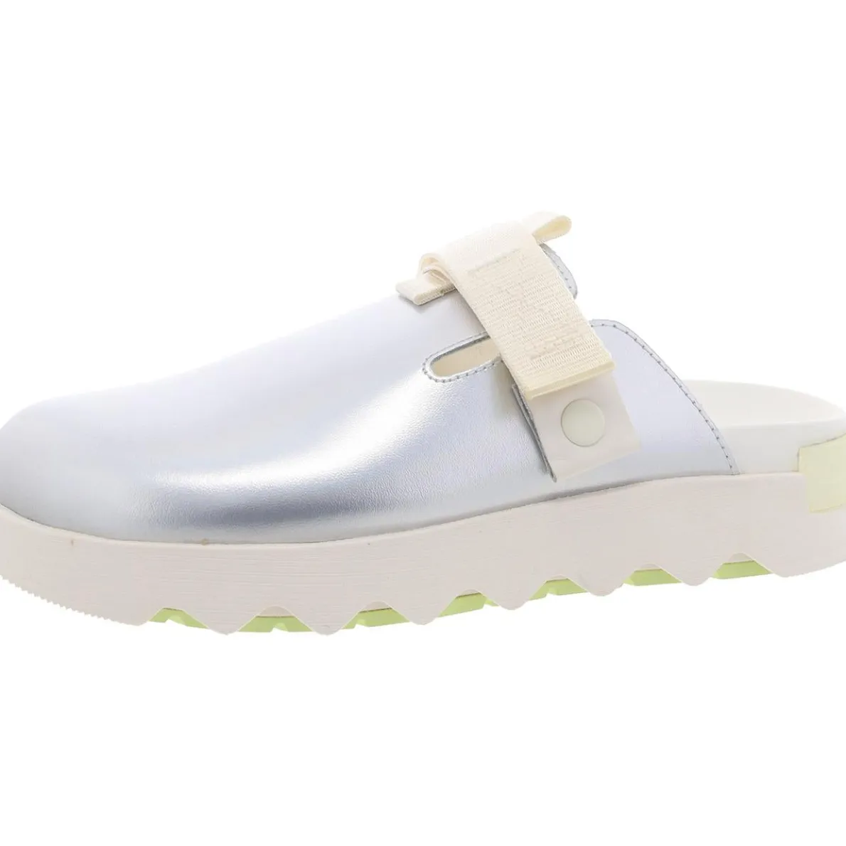 Metallic Slide Sandals