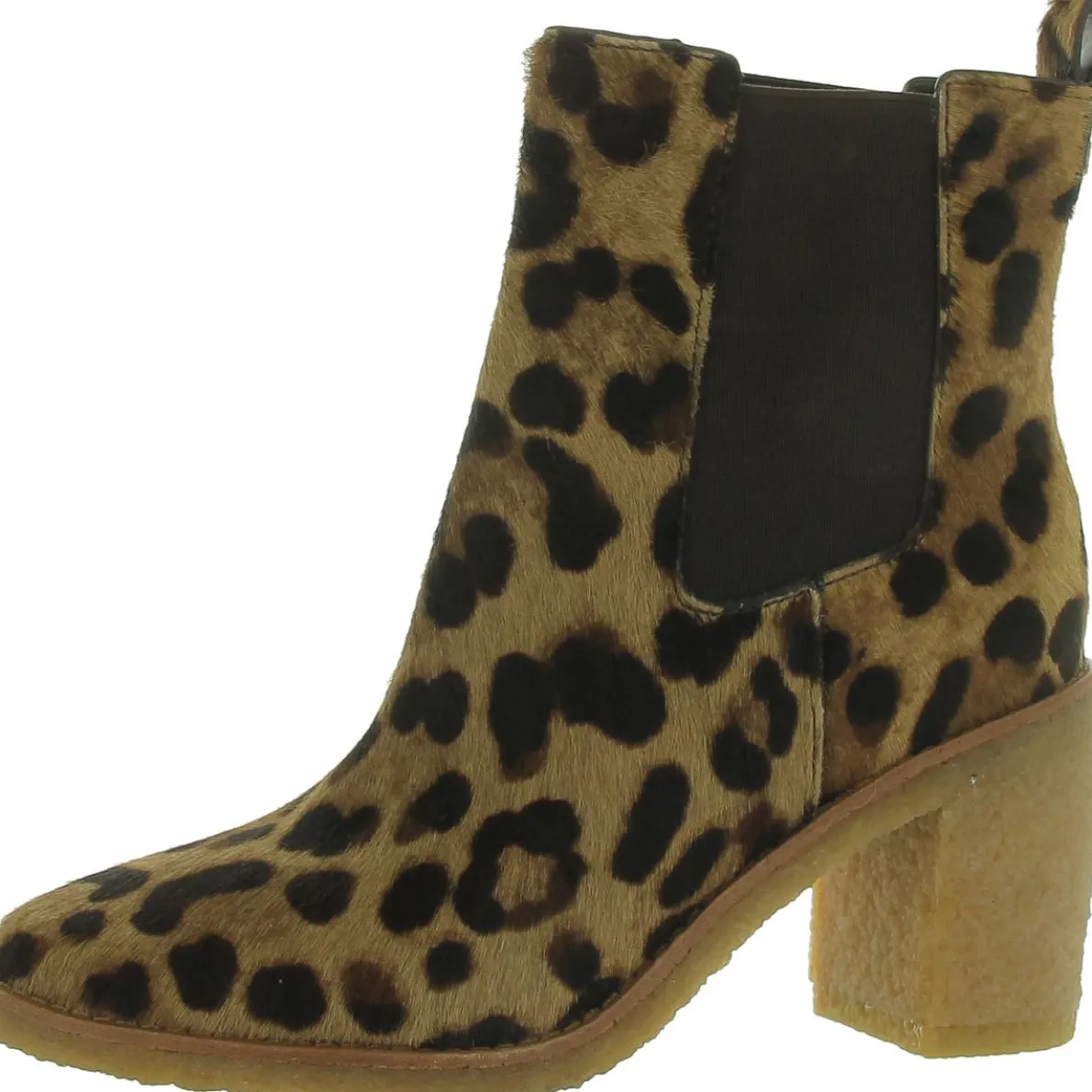 Marianna Calf Hair Leopard Print Chelsea Boots