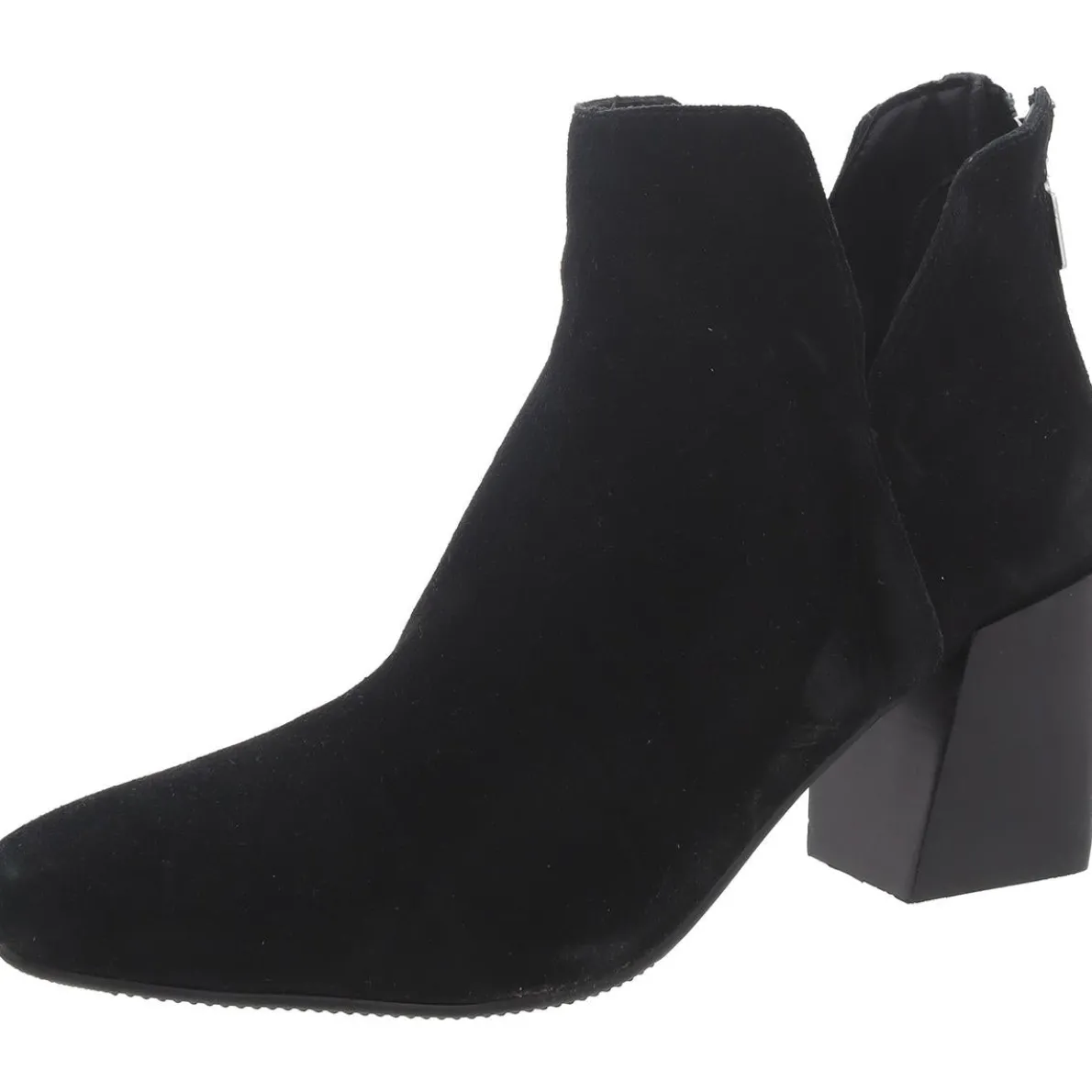 Stasia Suede Block Heel Ankle Boots