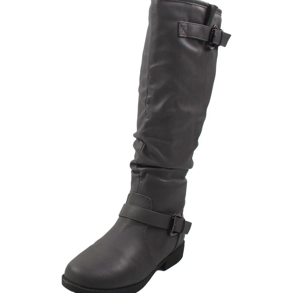 Stormy Faux Leather Knee-High Knee-High Boots