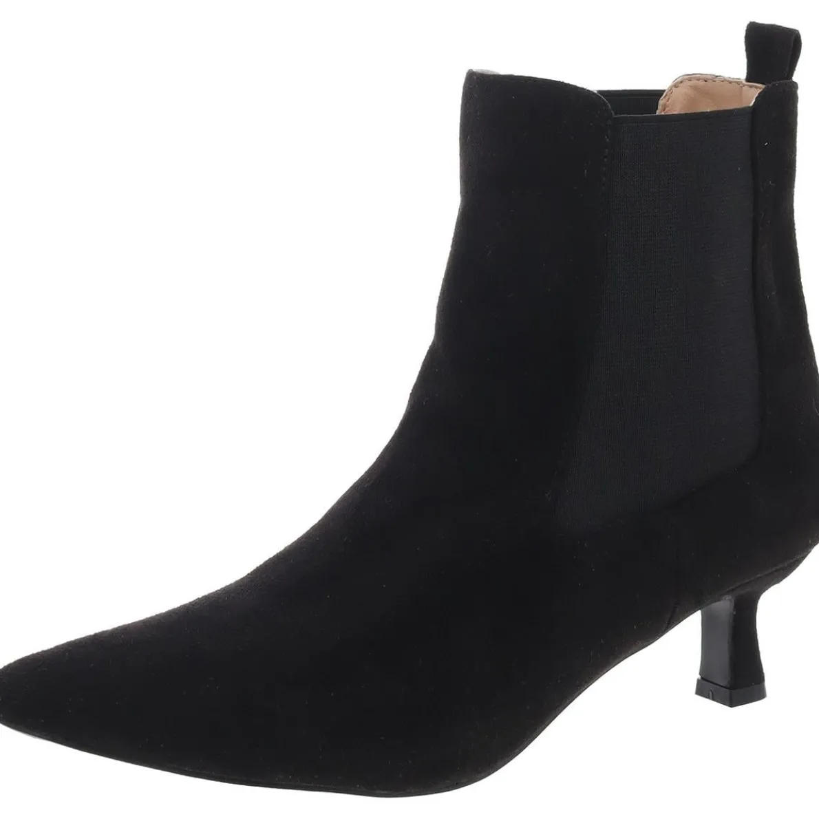 Stretch Faux Suede Chelsea Boots