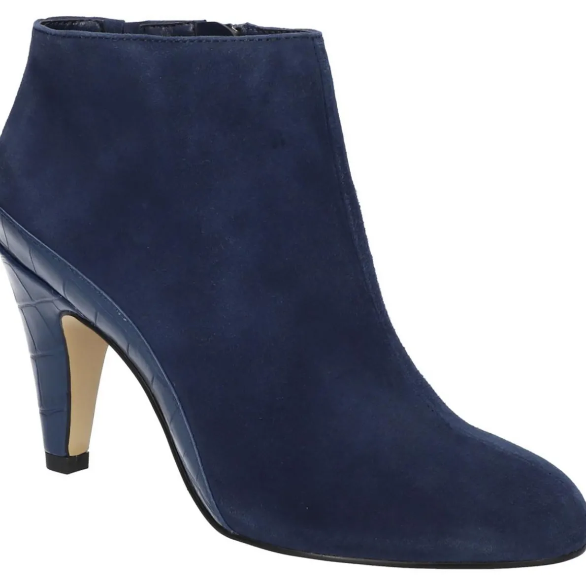 Suede Almond Toe Ankle Boots