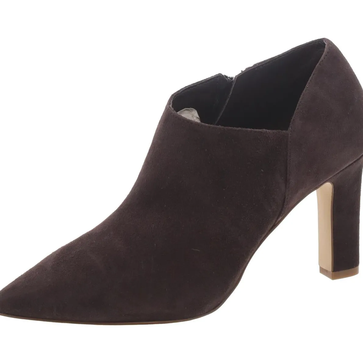 Suede Block Heel Shooties