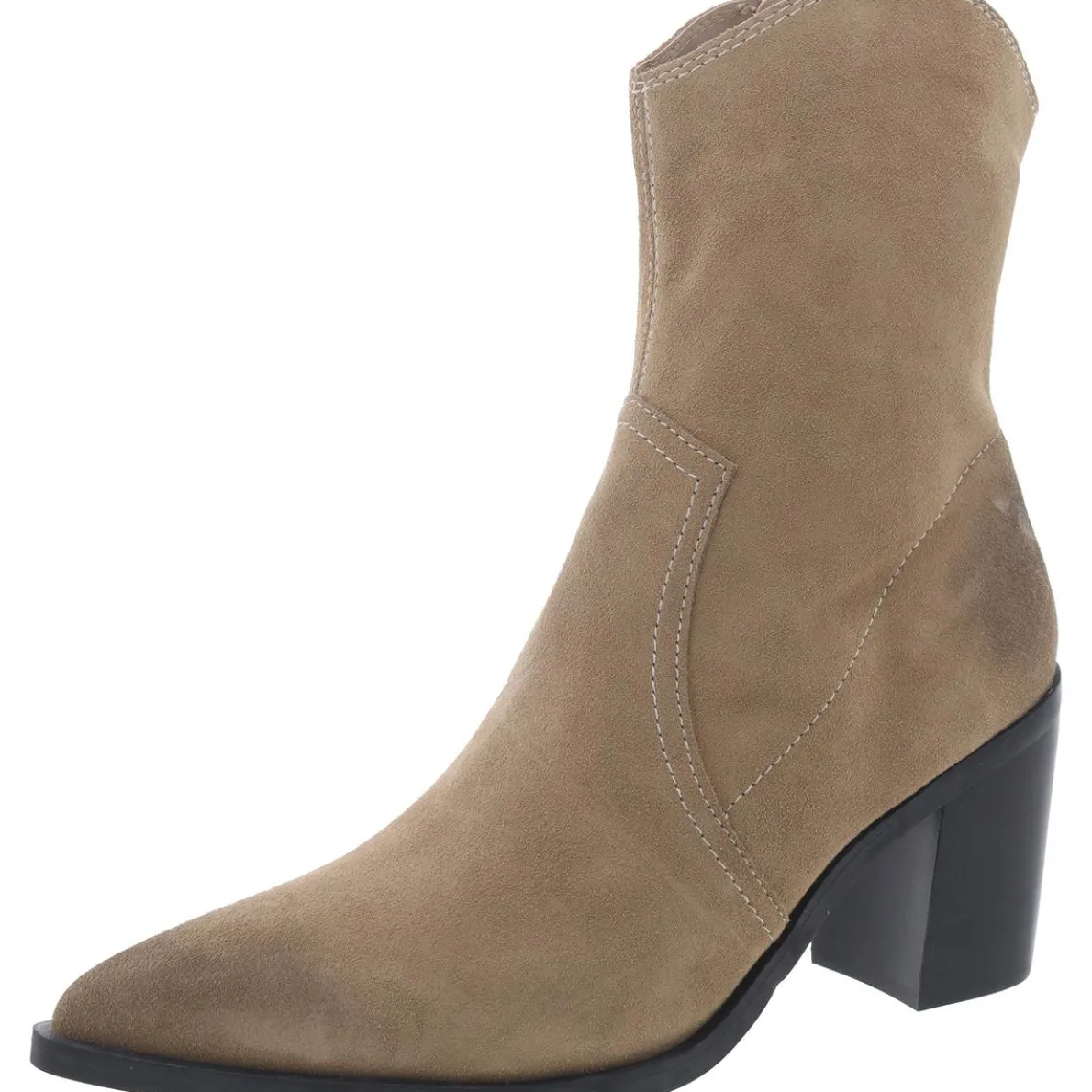 Suede Pointed Toe Ankle Boots