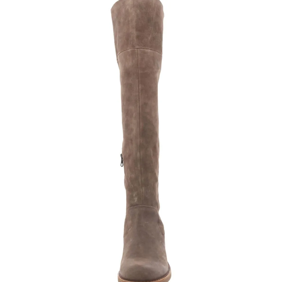 Suede Round Toe Knee-High Boots