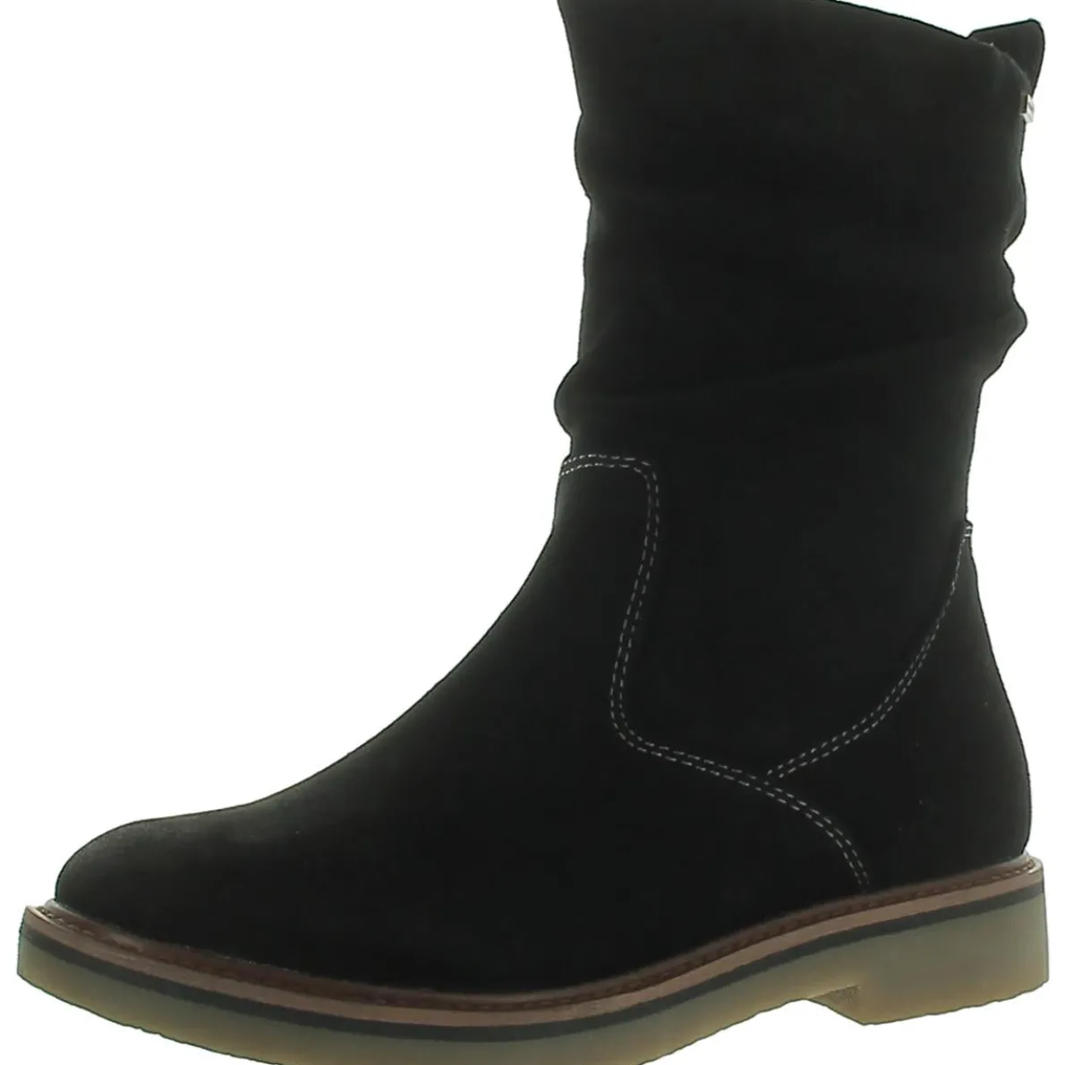 Suede Slouchy Ankle Boots