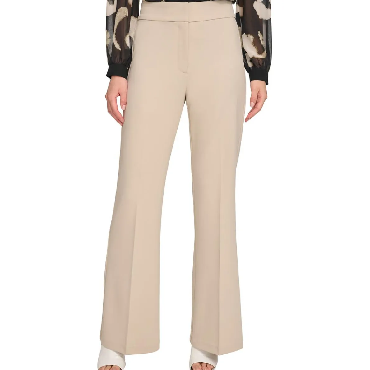 Suit Separate Solid Wide Leg Pants