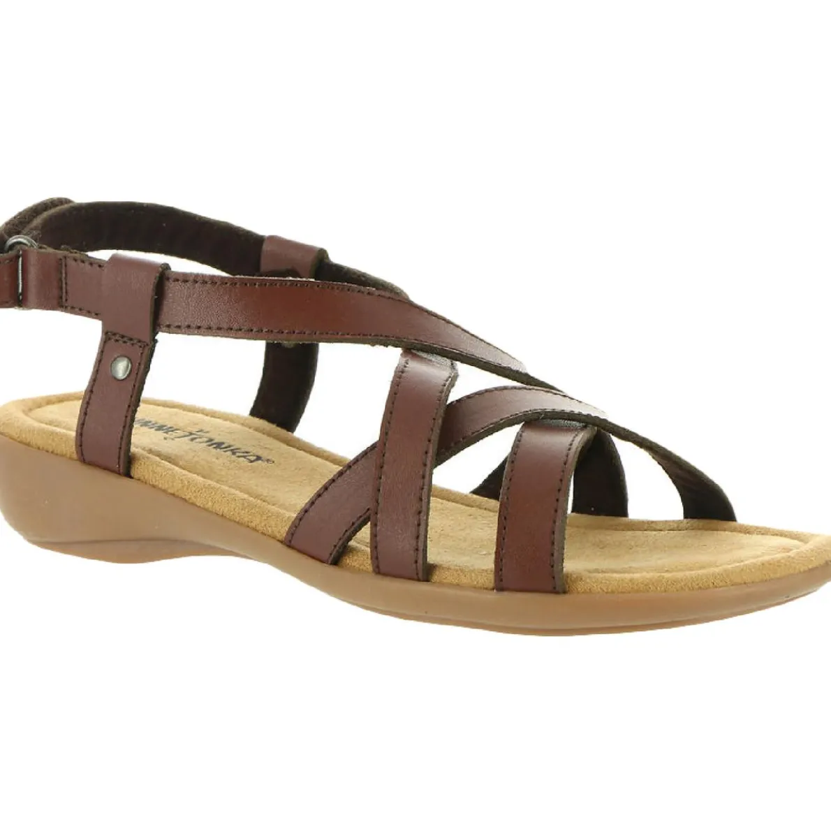 Sunny Slingback Leather Cushioned Footbed Flats