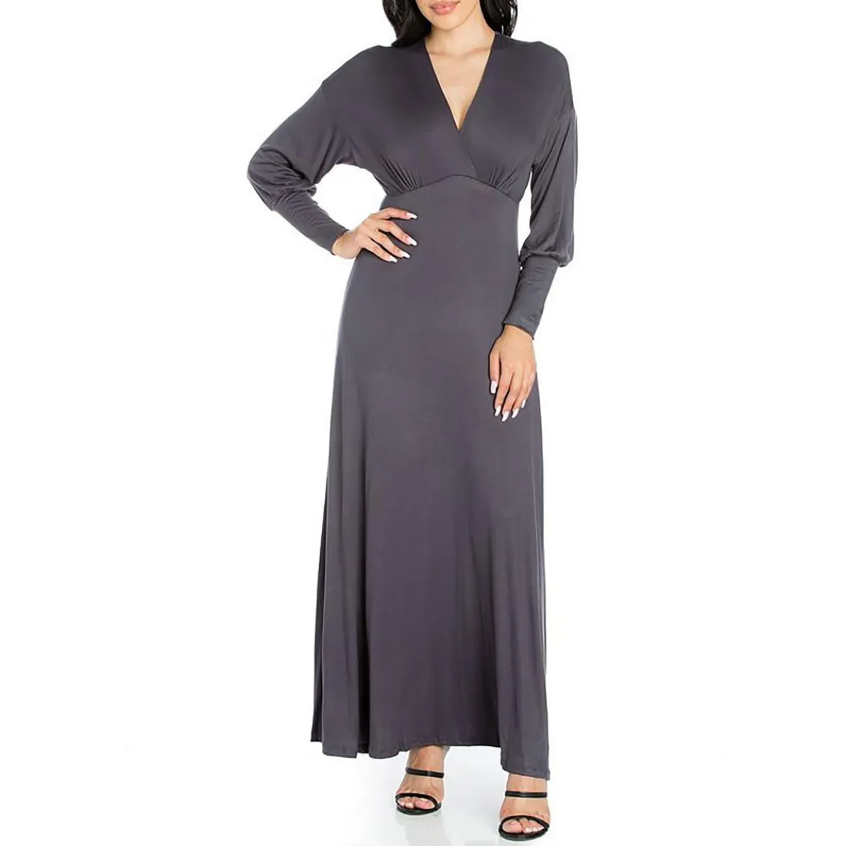Surplice Long Maxi Dress