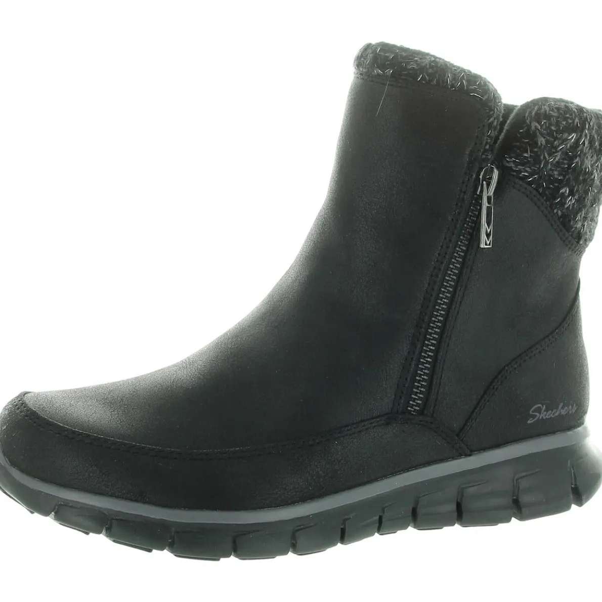 Synergy-Lovely Collab Metallic Vegan Leather Winter & Snow Boots
