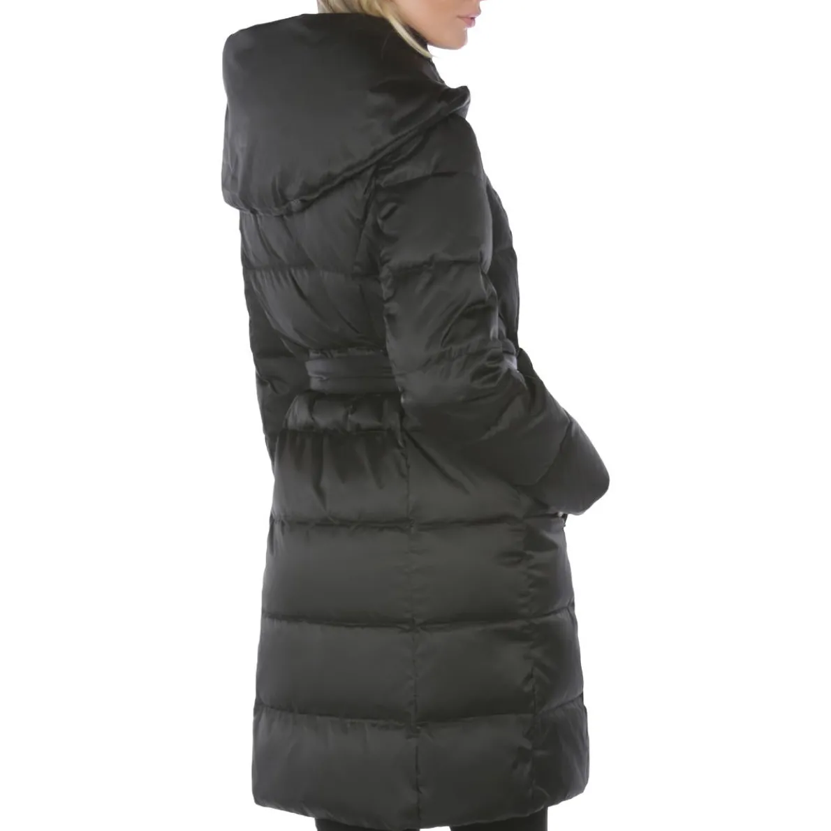 Margot Quilted Mid-Length Down Fill Winter Puffer Coat