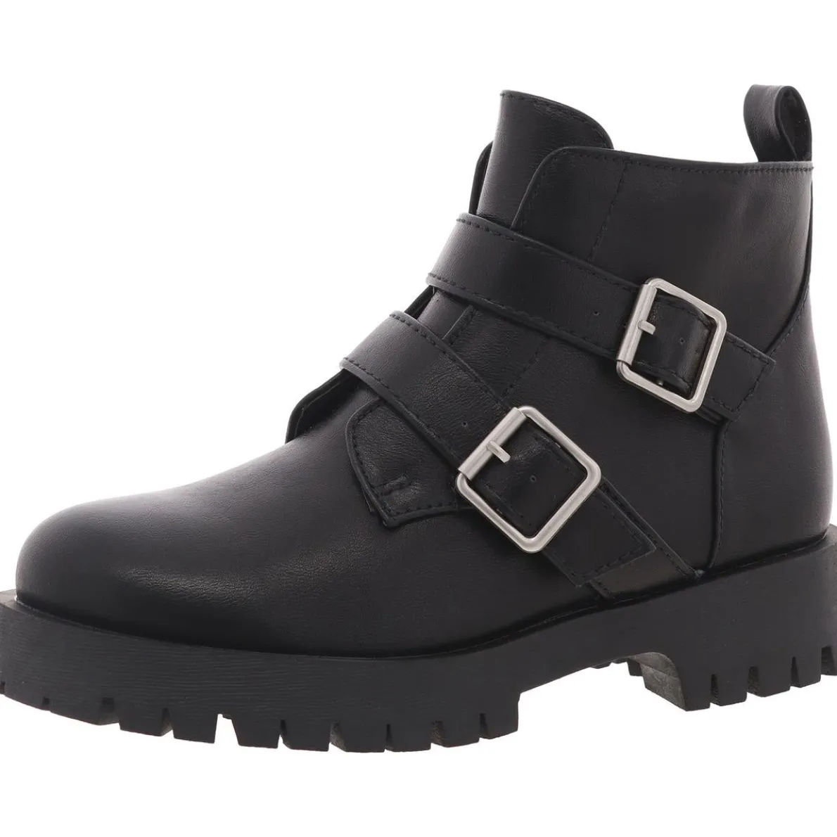 007670 Lugged Sole Ankle Boots
