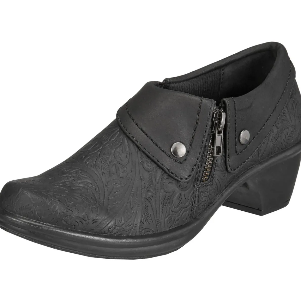 Darcy Faux Leather Embossed Shooties
