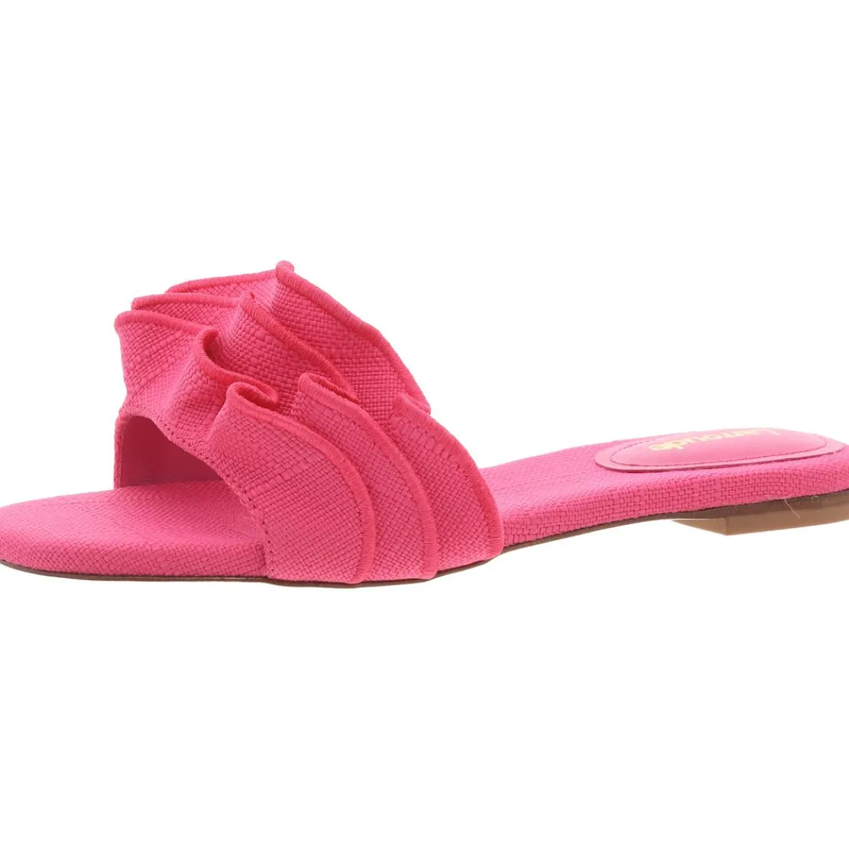 Ivy Ruffle Ruffled Slide Sandals