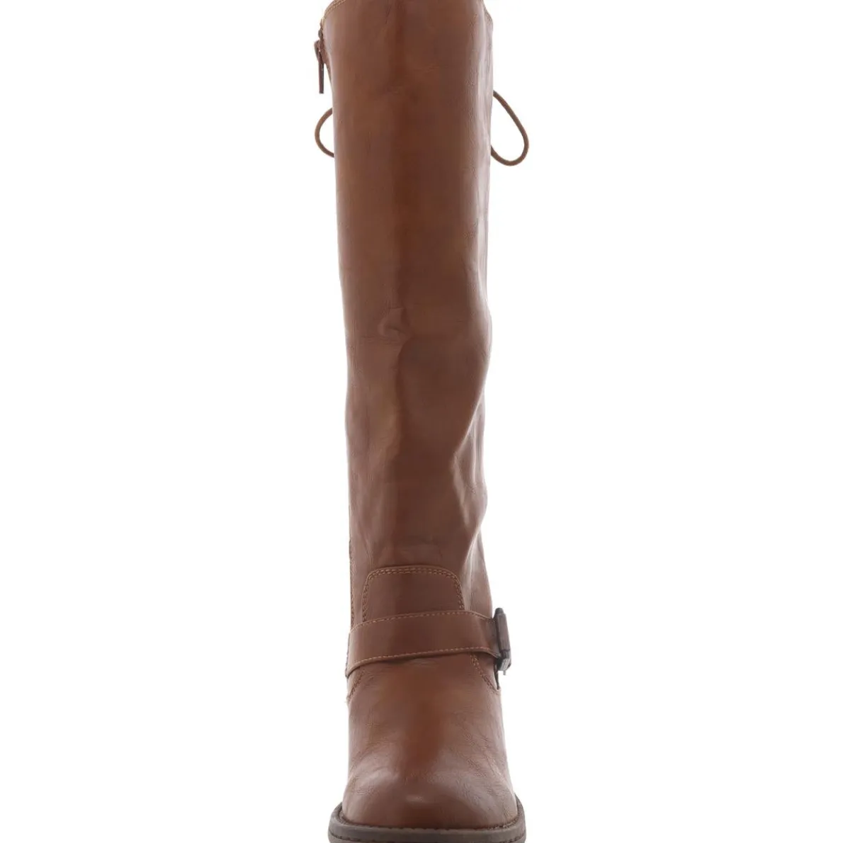 Selden Faux Leather Block Heel Knee-High Boots