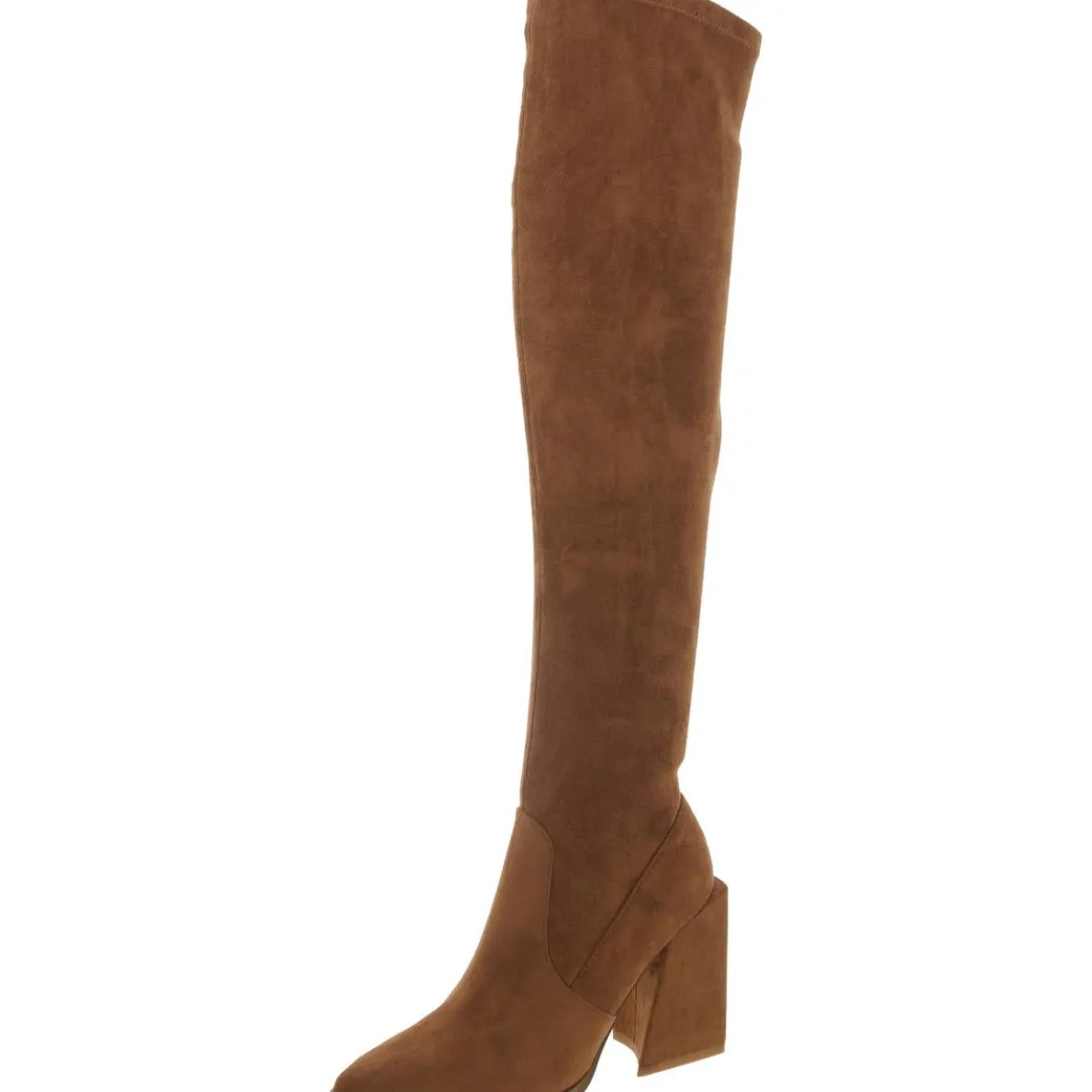 Tenacious Faux Suede Pointed Toe Over-The-Knee Boots