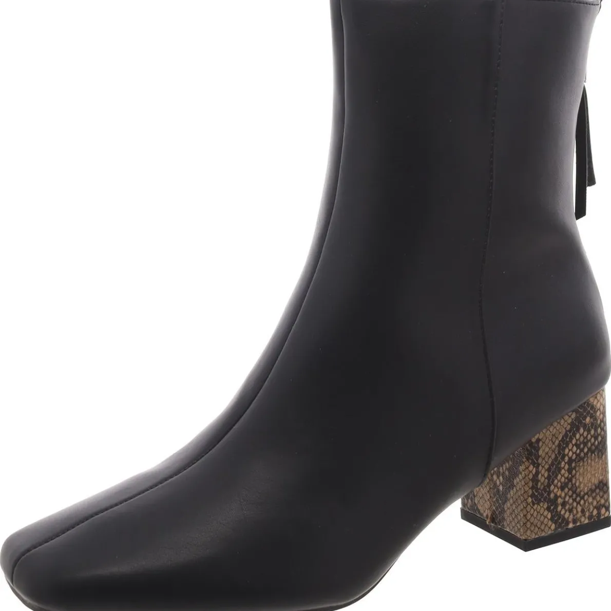 Tess Square Toe Zip UP Mid-Calf Boots