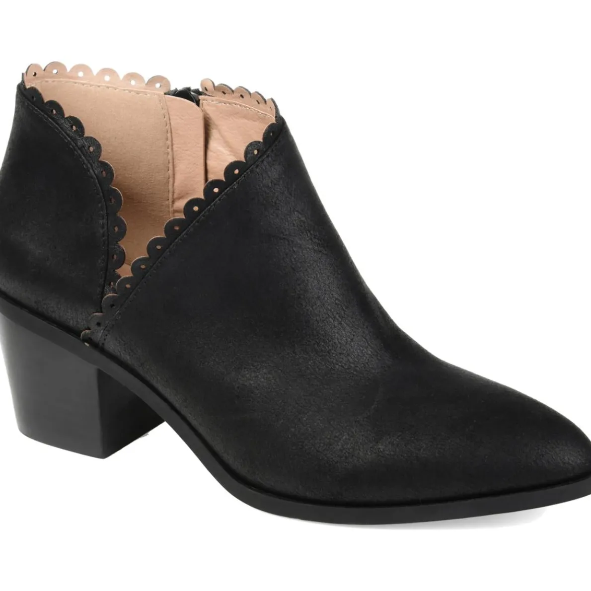 Tessa Scalloped Booties Ankle Boots