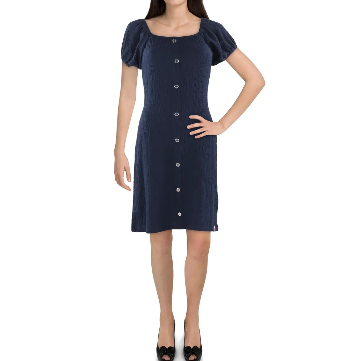 Textured Mini Dress