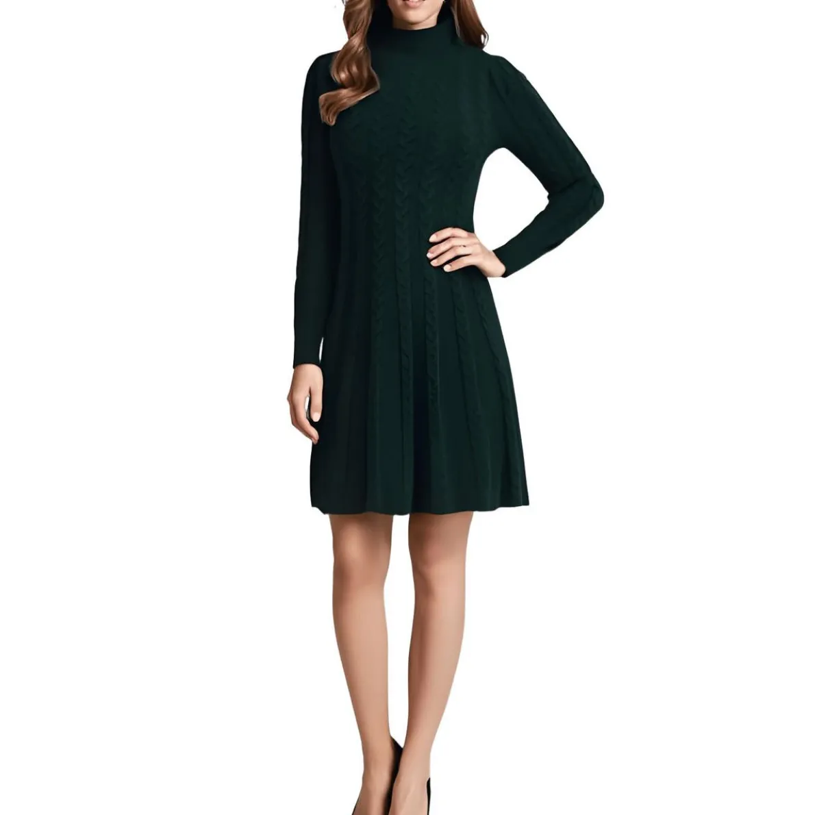 Textured Sweaterdress