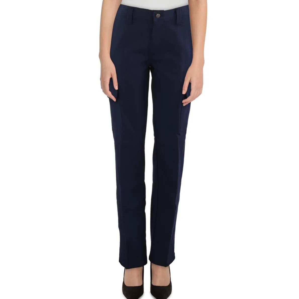 Textured Cotton Cargo Pants