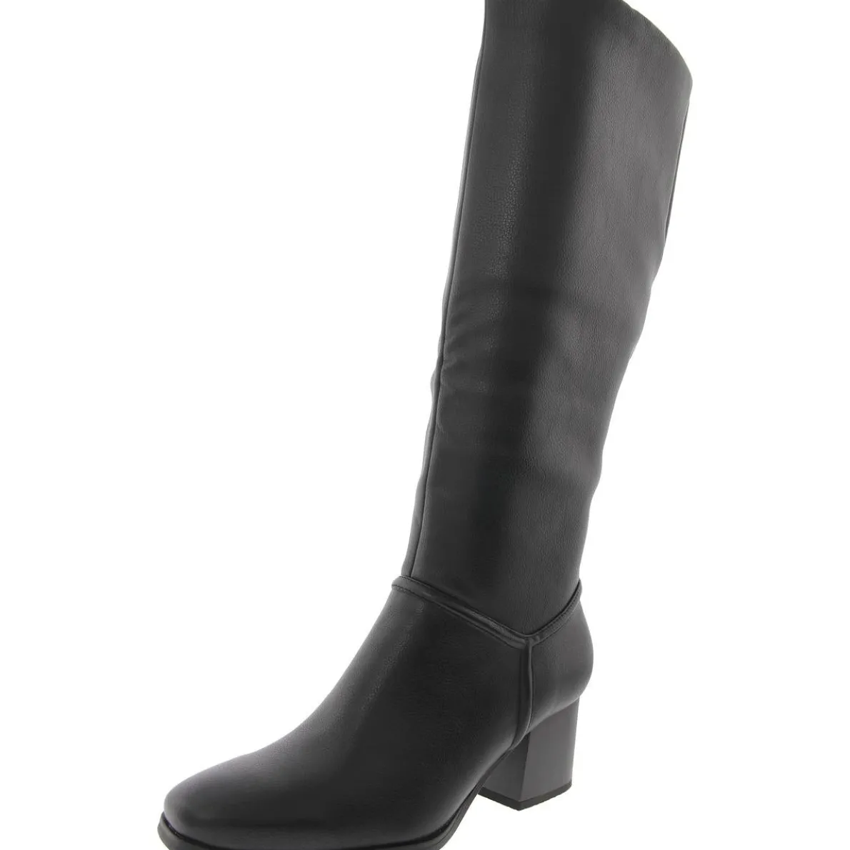 Thalia Zipper Faux Leather Knee-High Boots