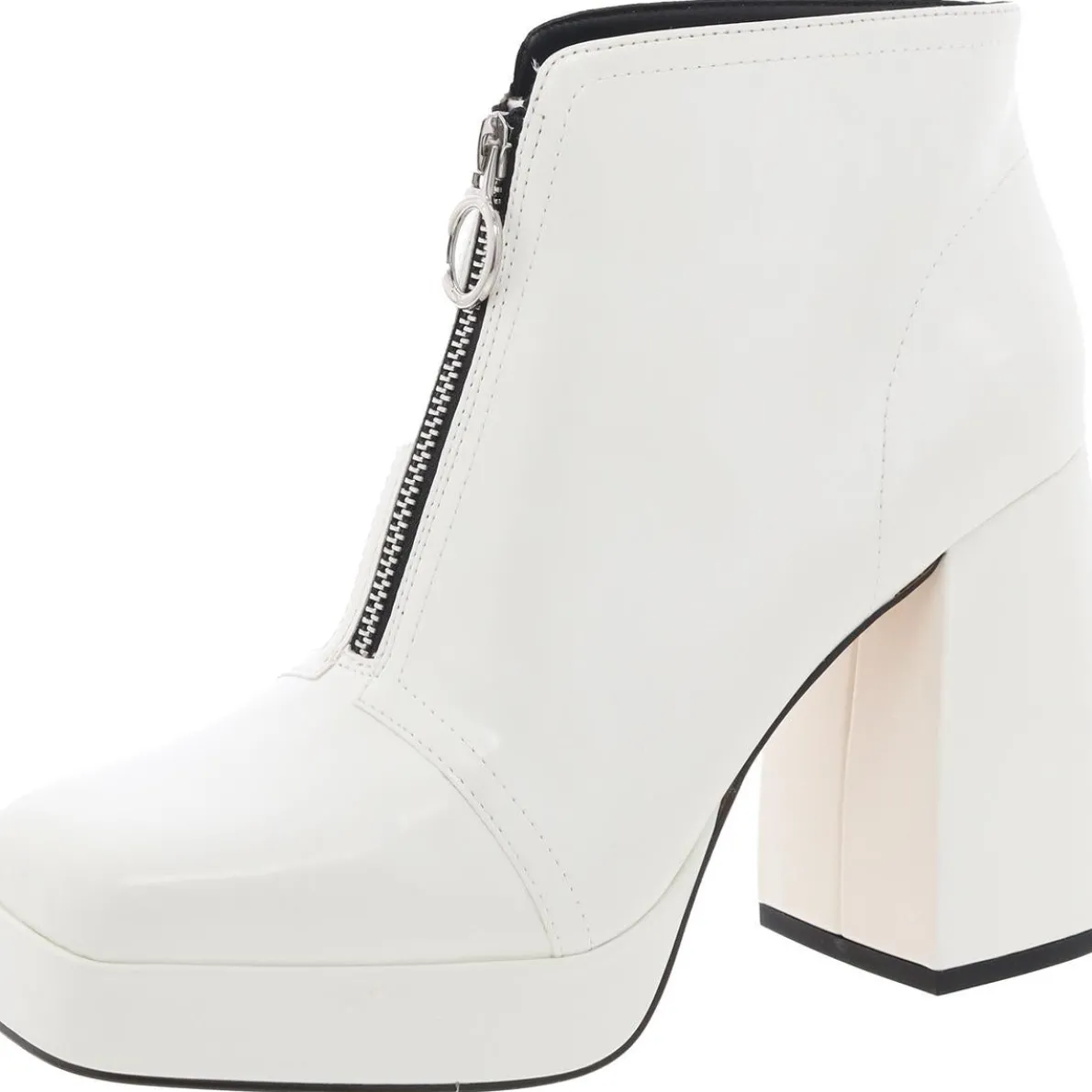 The Uplift Bootie Zipper Faux Leather Booties