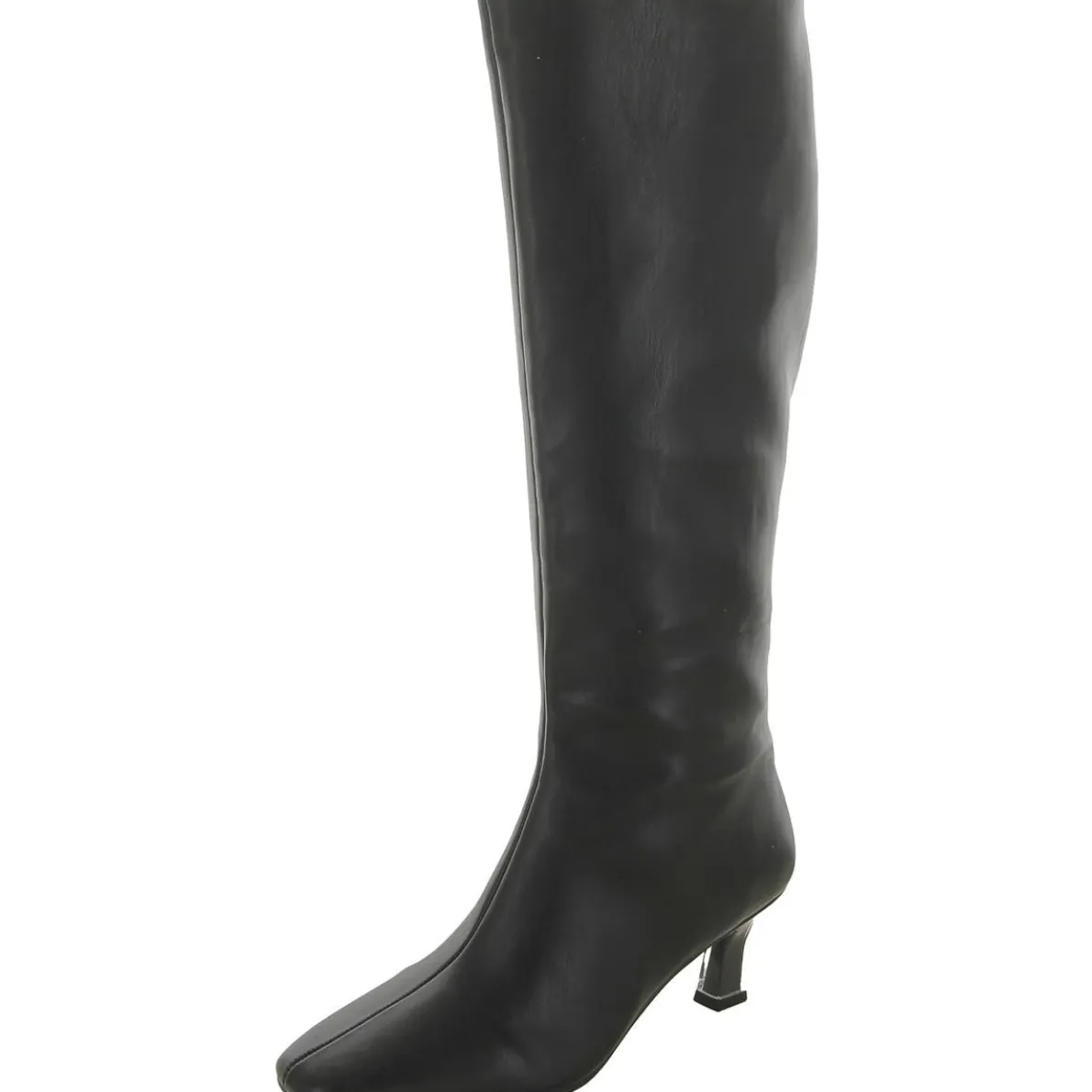 The Zaharrah Faux Leather Square Toe Knee-High Boots