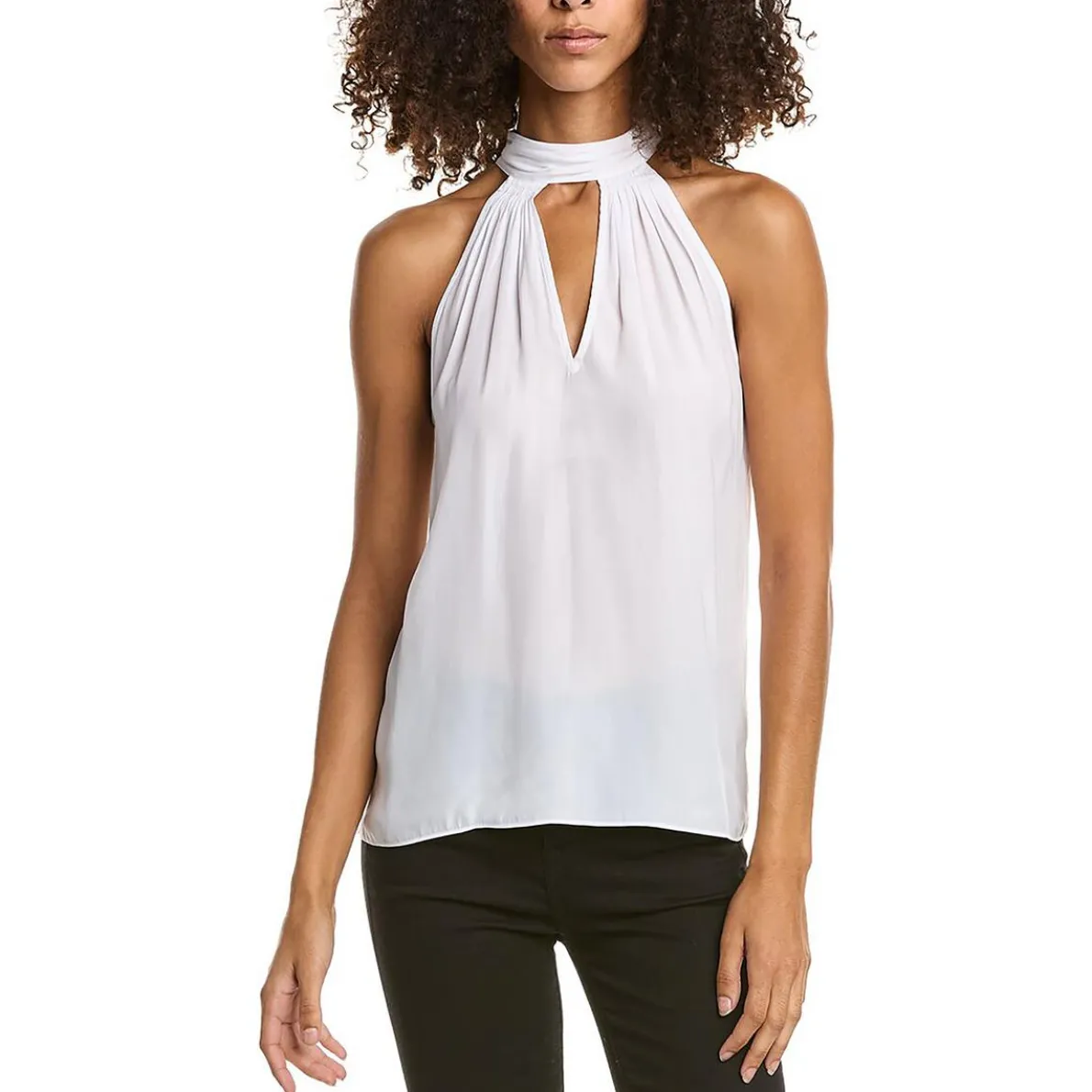 Tie Neck Sleeveless Halter Top