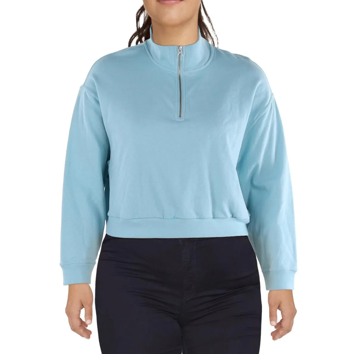 Plus Cotton Pullover Sweater