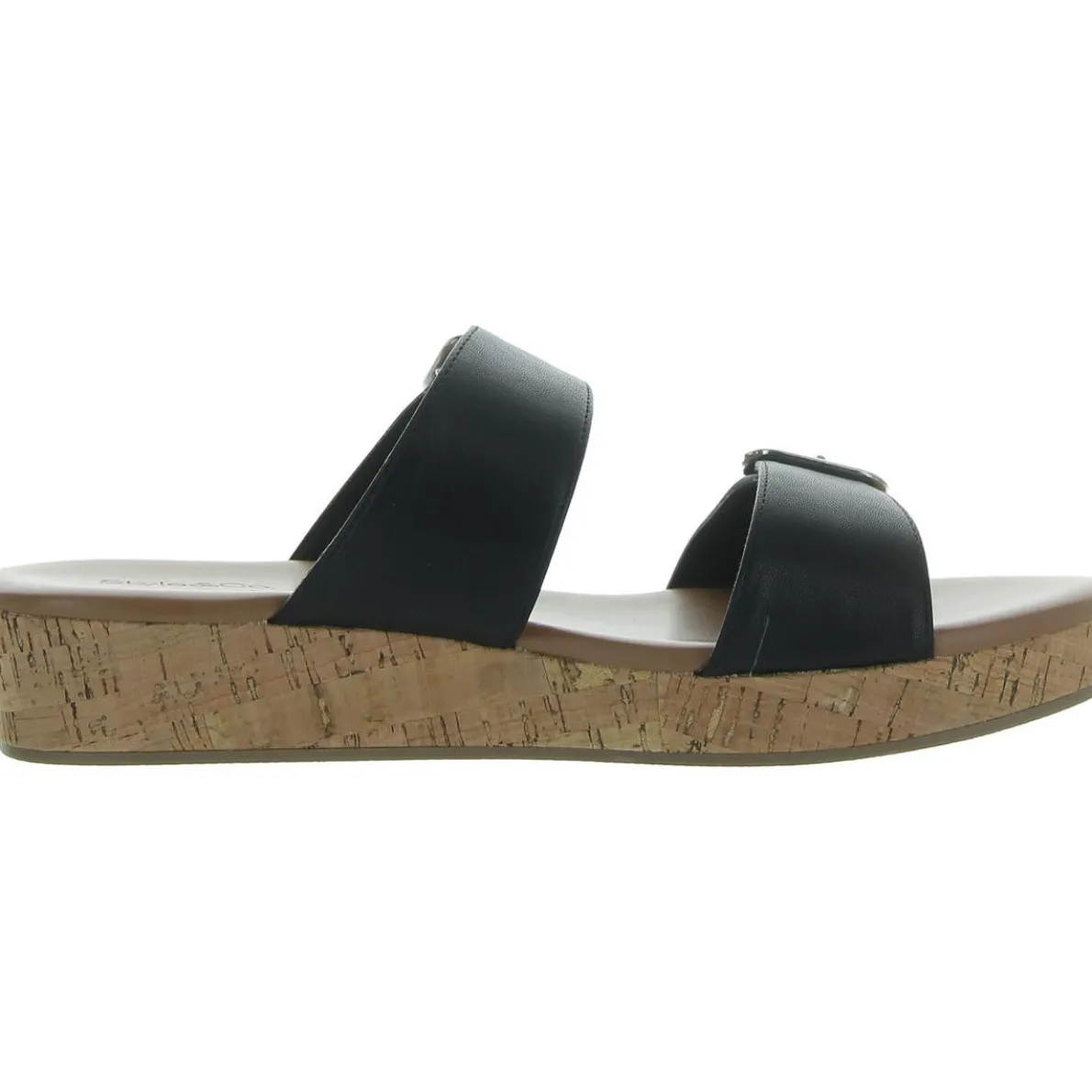 Temppestt Open Toe Double Buckl Slide Sandals