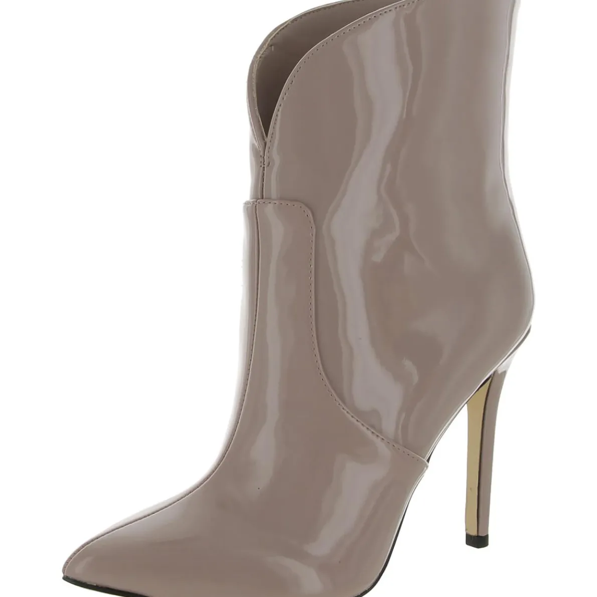 Tolate Patent Pointed Toe Booties