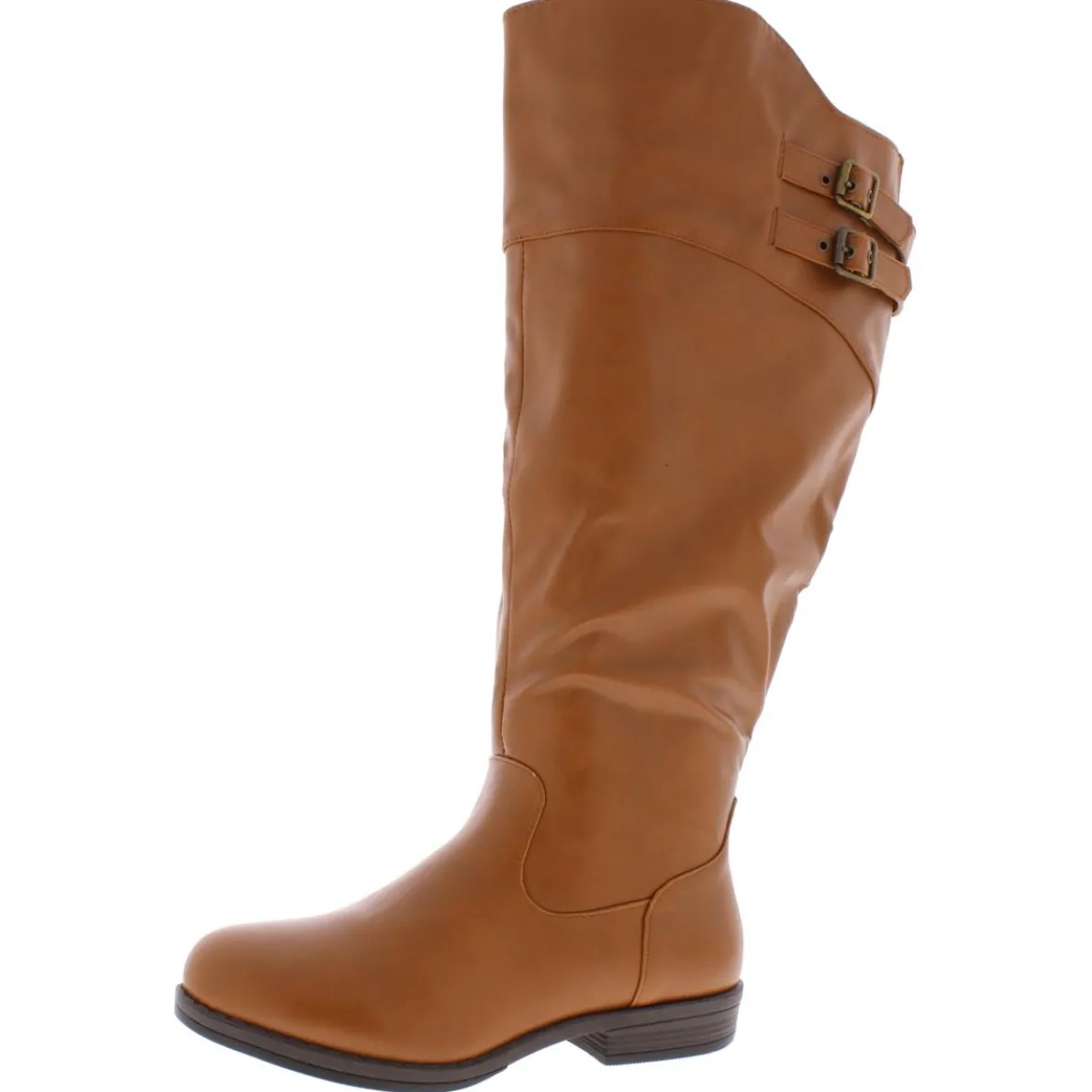 Tori Faux Leather Wide Calf Knee-High Boots