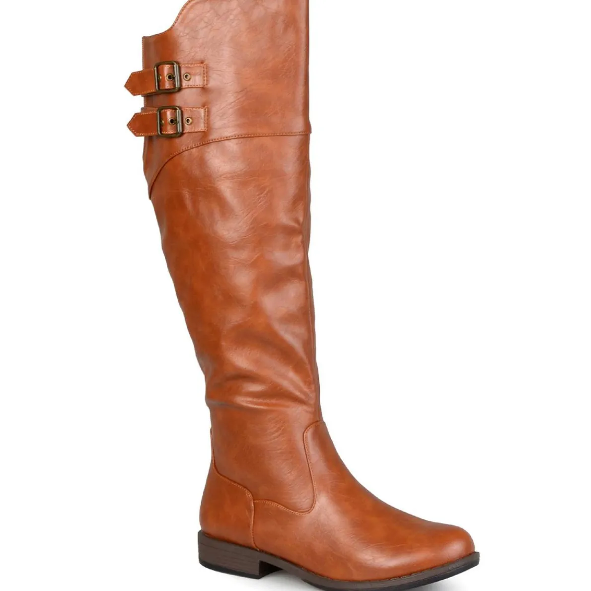 Tori Faux Leather Zipper Knee-High Boots