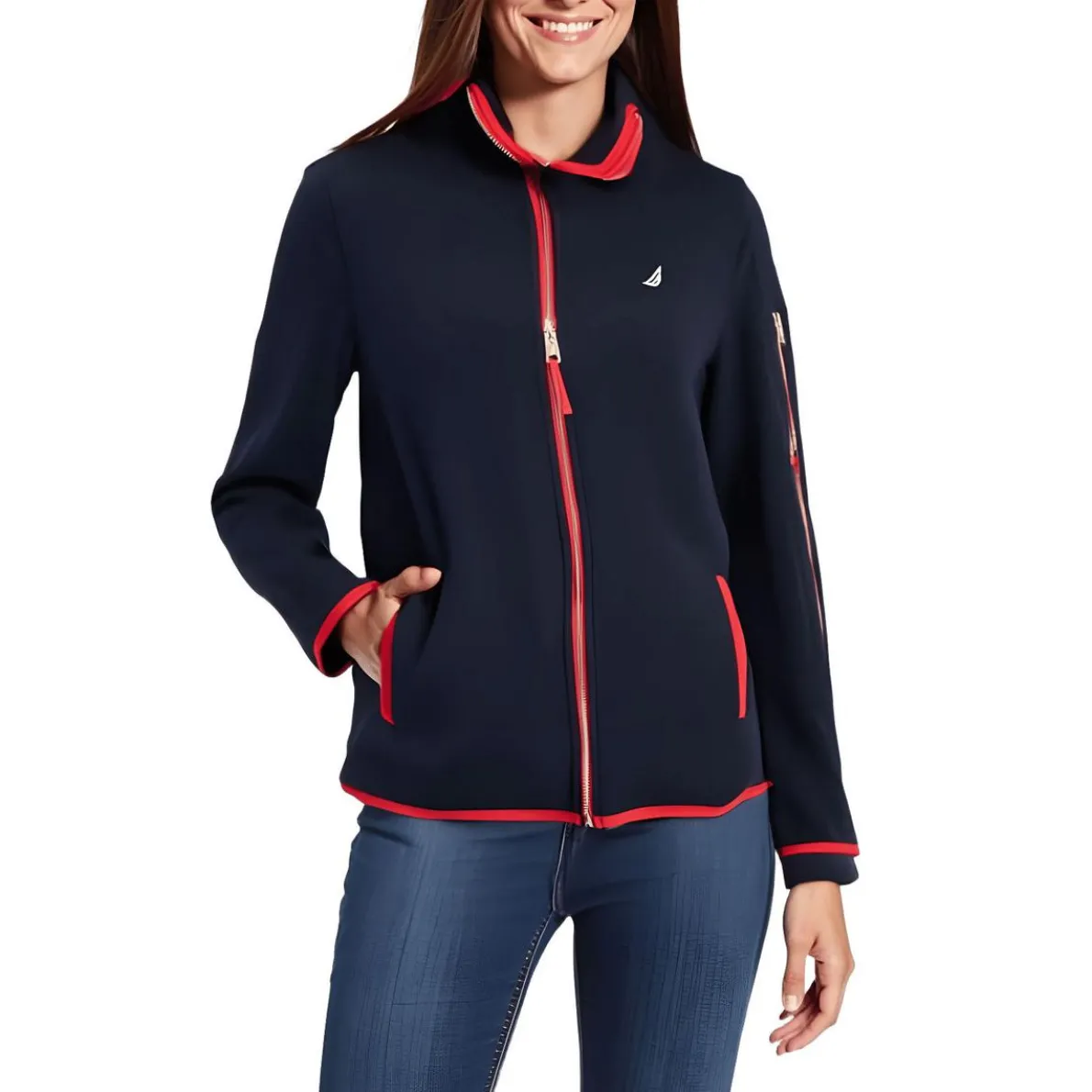 Track Jacket Logo Collar Active