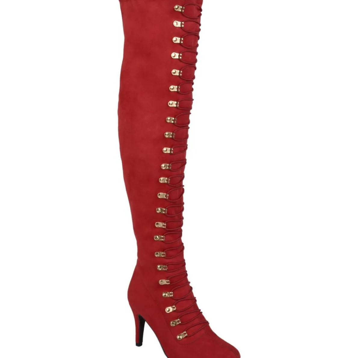 Trill Faux Suede Pull On Over-The-Knee Boots