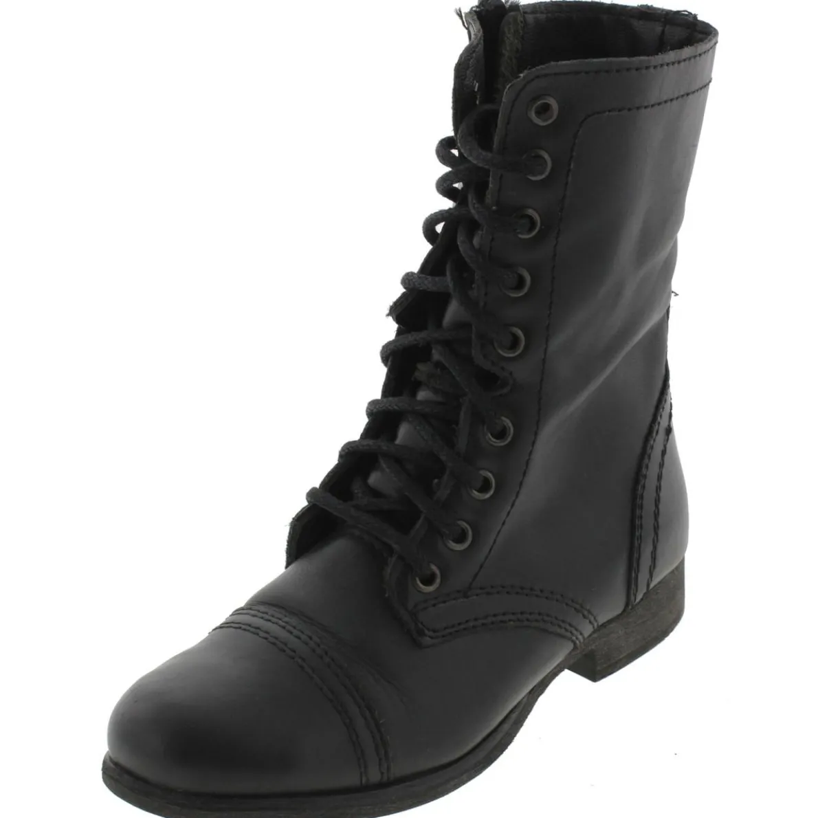 Troopa Leather Lace Up Combat Boots