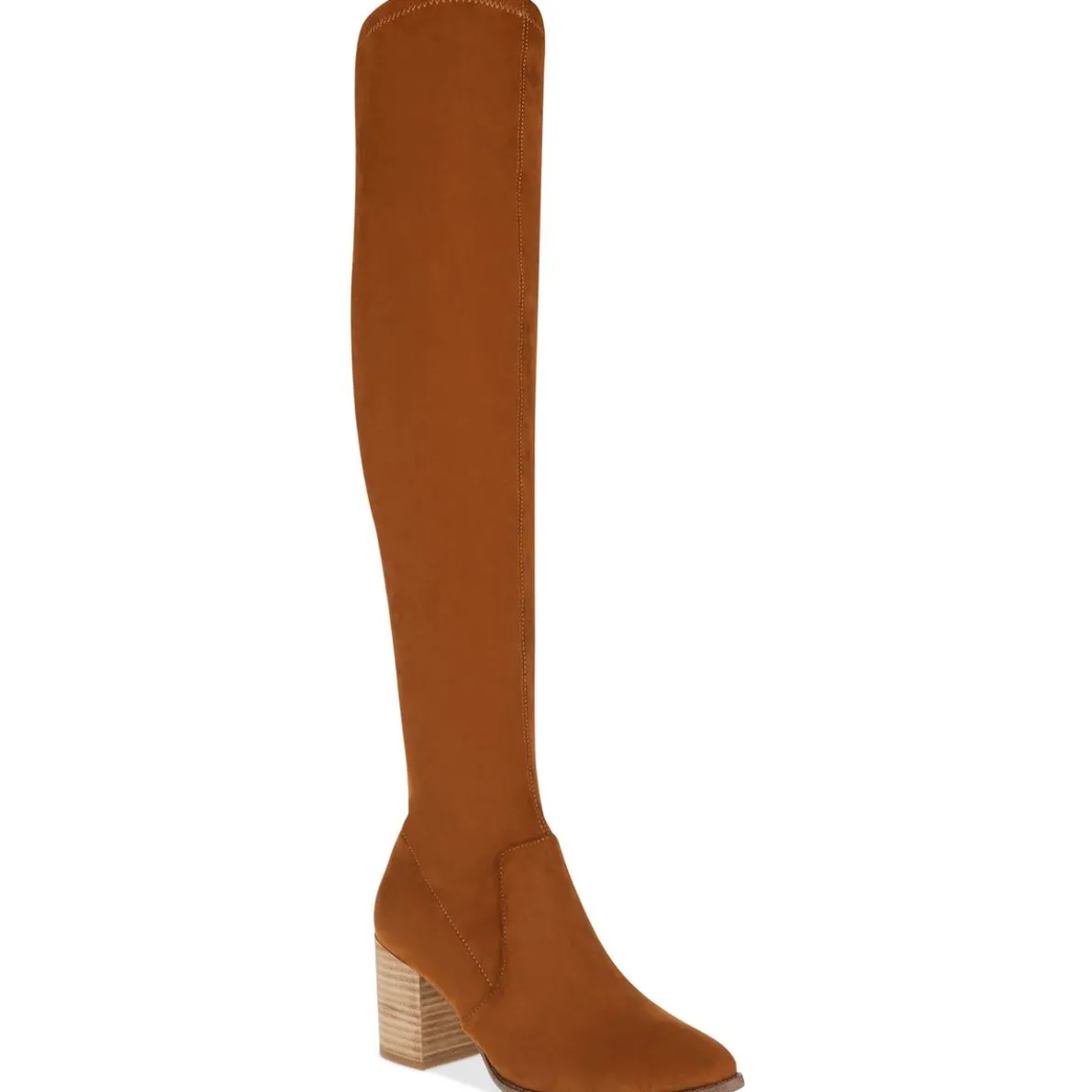 Trude Faux-Suede Block-Heel Over-The-Knee Boots