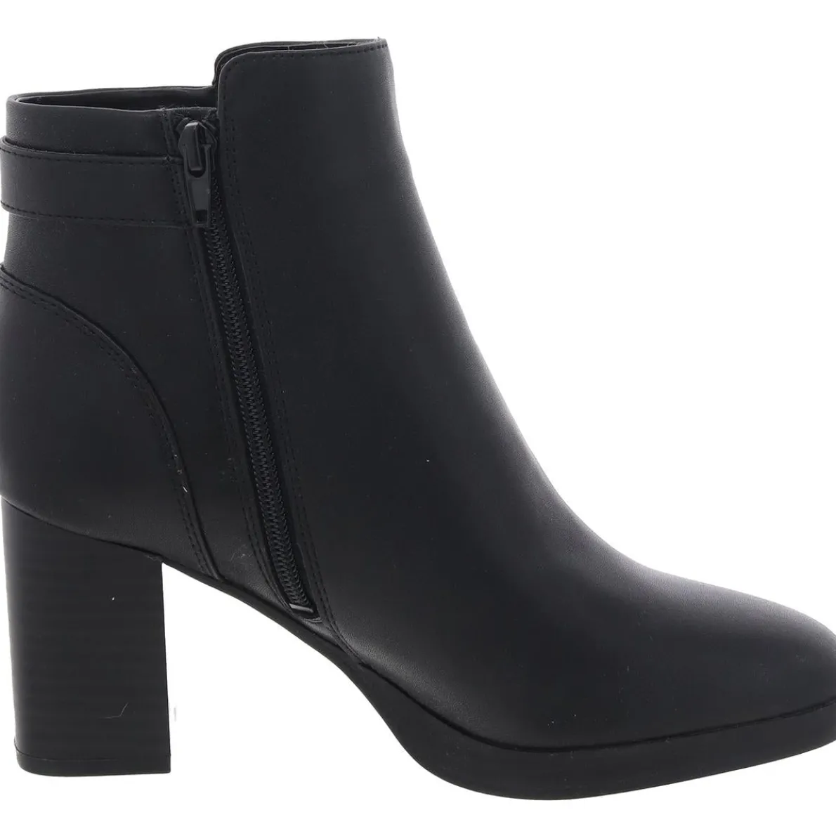 Trumann Faux Leather Embellished Ankle Boots